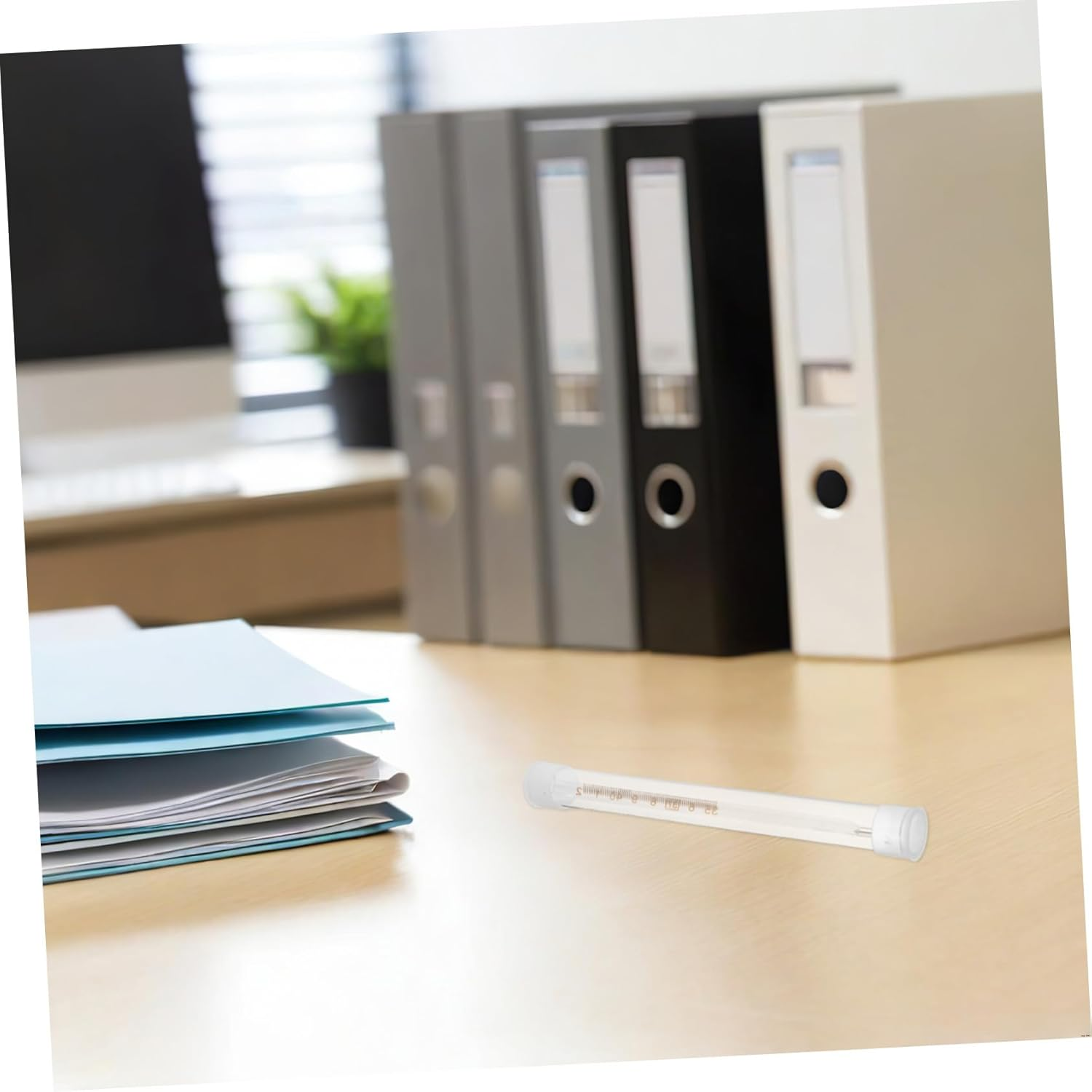 10Pcs Protective Case Transparent Plastic Tube Shockproof Organizer for Travel Home Office Use image number 2