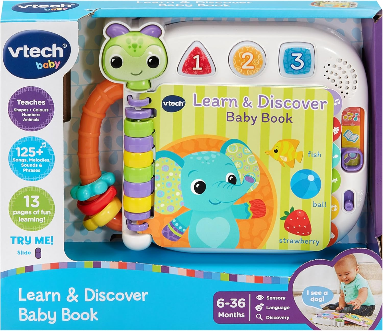 Vtech Learn and Discover Baby Book - Baby Book, Discover Book - 574203 - Multicoloured