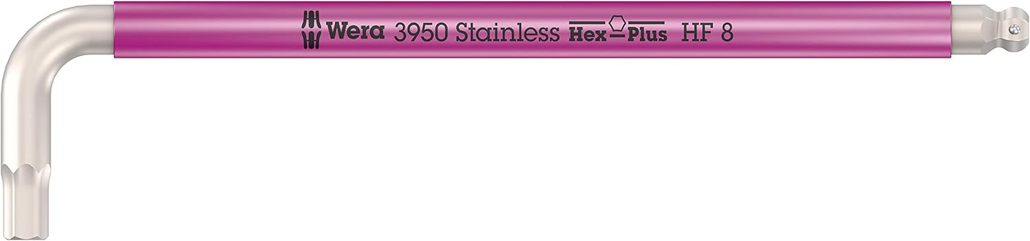 Wera - 05022697001 - Allen Key, 3950 SPKL Multicolour HF, Metric, Stainless Steel, with Holding Function, 8 X 195 Mm