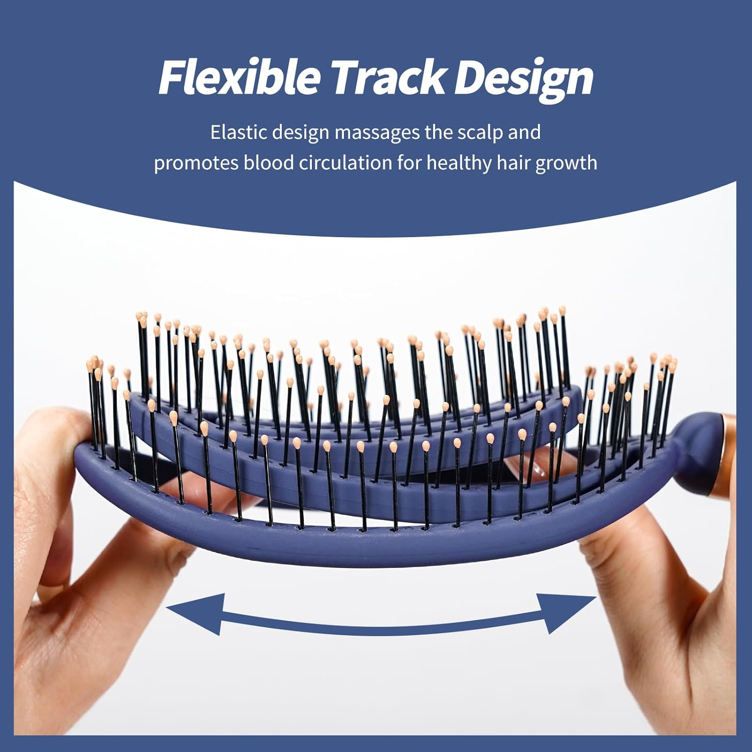 SHINLEA Spiral Hair Brush, Quick Drying Hair Brush without Pulling with Ventilation Opening for Wet and Dry Hair, Massage Hair Brush with Flexible, Soft Bristles for Women, Men, Children image number 3