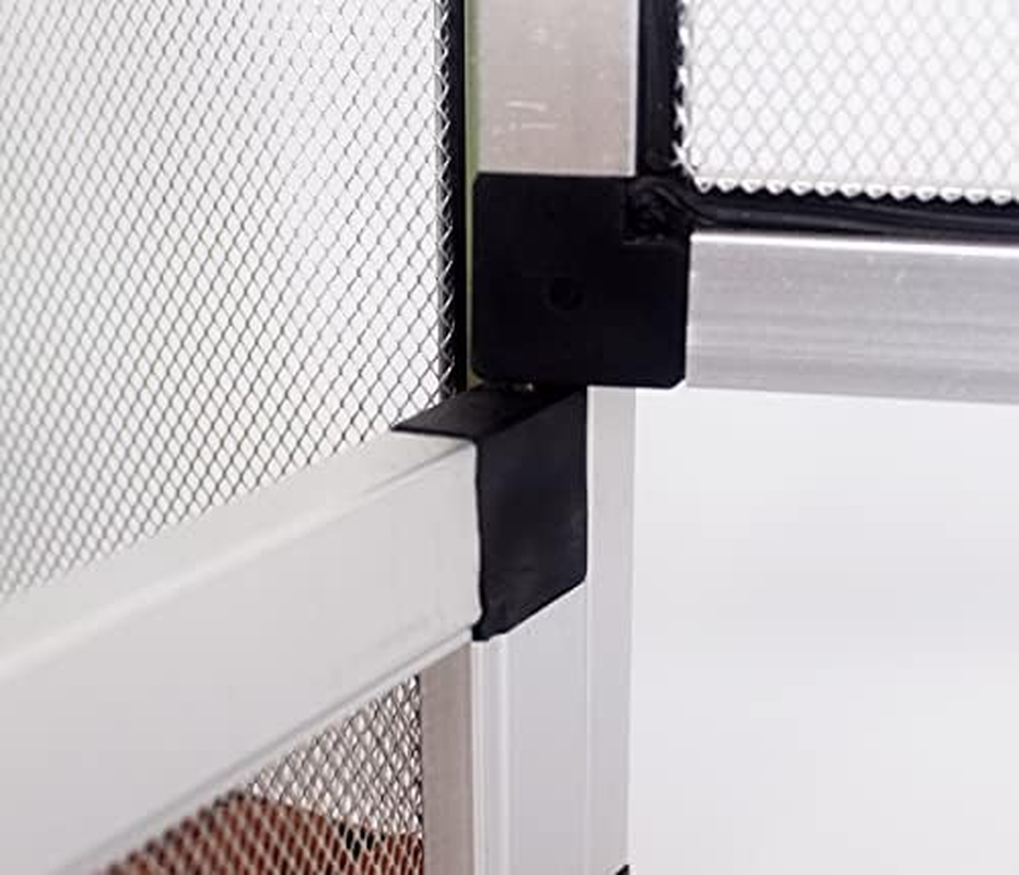 Aluminum Screen Cage Reptile Feeding Terrarium for Lizard and Snake (Silver, L) image number 2