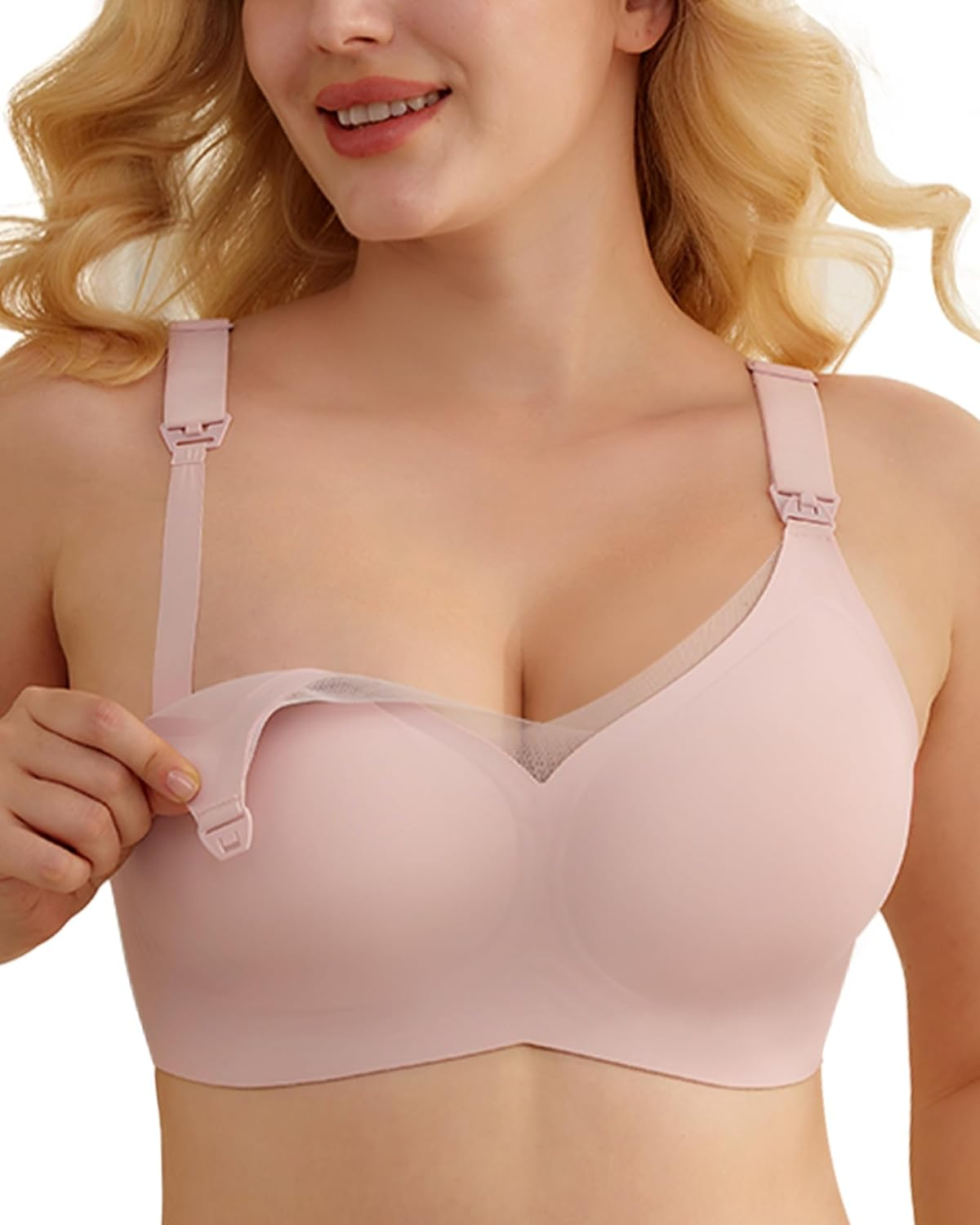 As Fairy Nursing Bras for Breastfeeding Seamless Maternity Bra Pregnancy Sleep Wireless Push up Hands Free Bralette