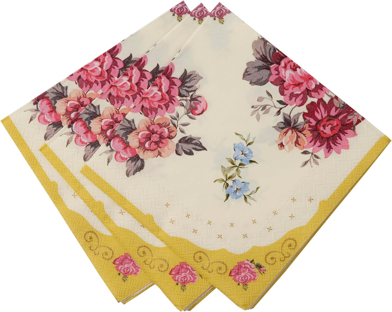 Talking Tables Truly Scrumptious Floral Vintager Teapot Vase Decoration for a Tea Party, Multicolor - Napkins, Napkins