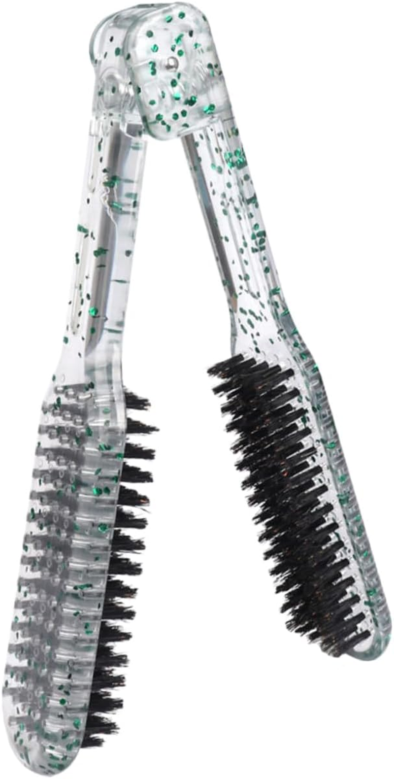 AUTSUPPL Professional Clamp Hair Brush for Rapid Straightening Styling Comb Bristle for Women Hair