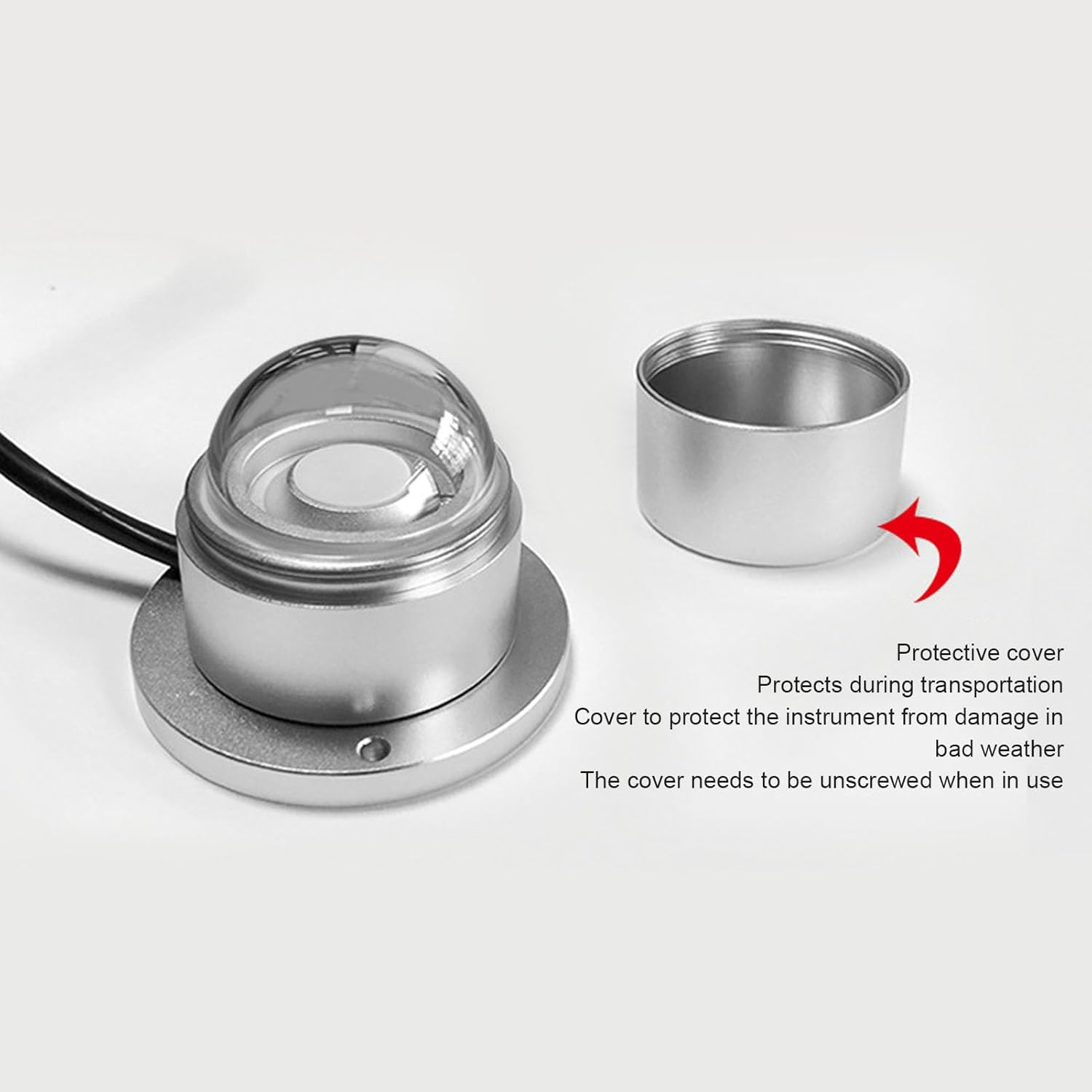 Yosoo Photoelectric Total Solar Radiation Sensor RS232 Aluminum Precise Pyranometer for Meteorology and Energy Field image number 6