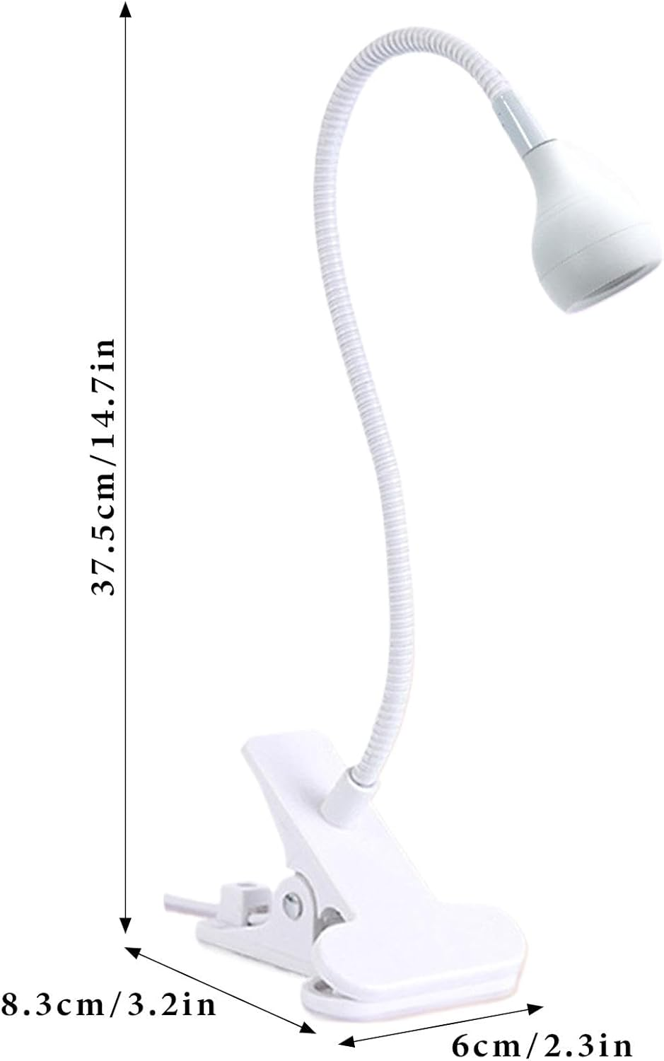Gooseneck UV Lamp for Gel X Nails - Gooseneck LED Nail Light for Gel Nails, Clamp on Nail Lamp - Nail Accessories, Manicure Dryer, Small Portable UV Lamp for Home Salon, Fast and Even Curing image number 2