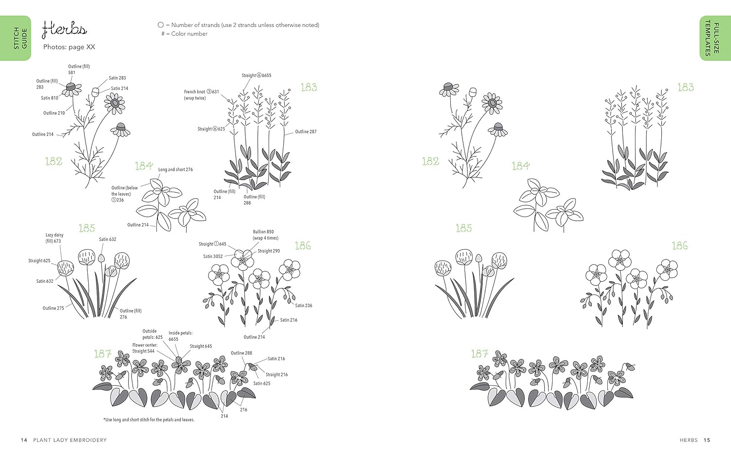 Plant Lady Embroidery: 300 Botanical Embroidery Motifs & Designs to Stitch image number 1