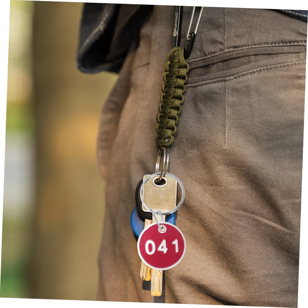 HOOTNEE 50Pcs Metal Number Tags Key Labels Luggage Id Plates for Office Travel and Key Cabinets Numbers for Organizing image number 1