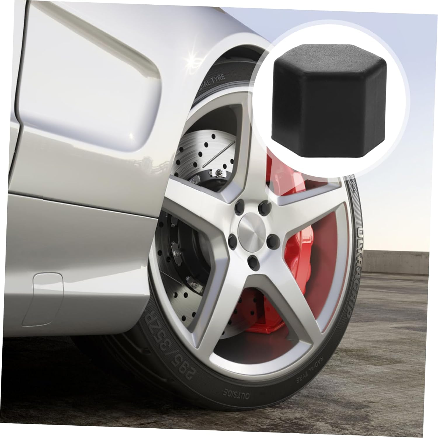 PENIKOKO 20Pcs Automotive Tire Wheel Lug Nut Caps Hub Screw Covers Dustproof and Rustproof for Vehicle Wheel Lug Nuts Easy Installation Fit image number 3