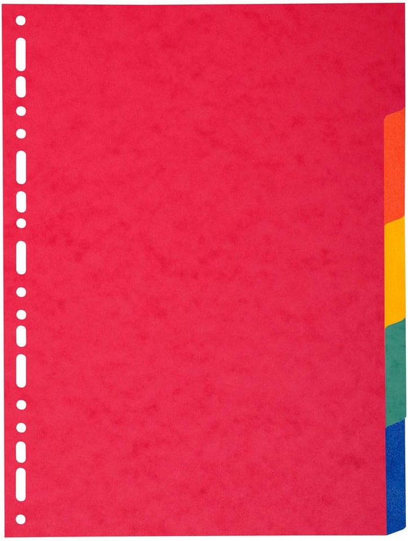 Exacompta - Ref 2012E - Forever Collection - 100% Recycled Dividers - Suitable for A4 Documents, 220Gsm 100% Recycled Card, 12 Position - Multicoloured