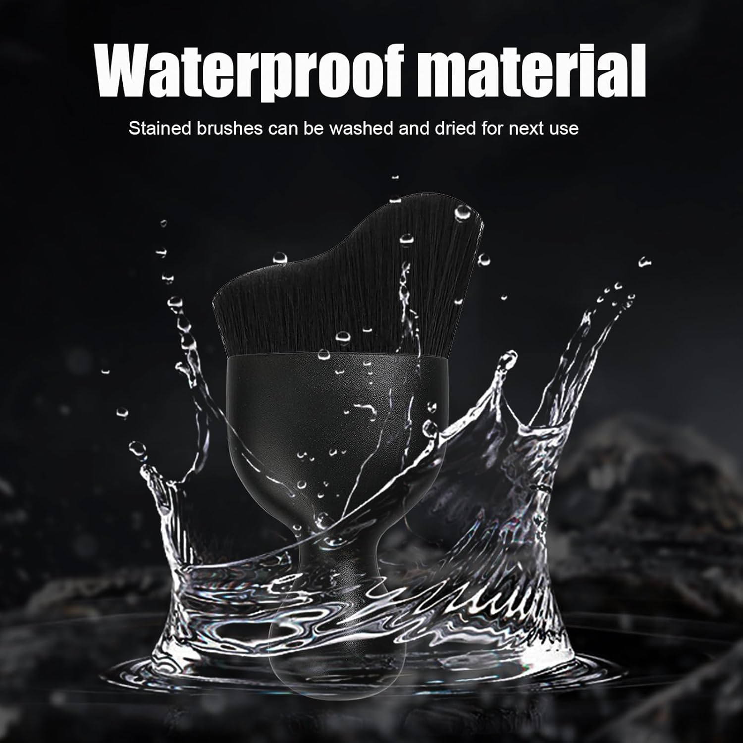 Car Detailing Brush, Curved Soft Bristles Auto Removal Dust Collectors, Universal Vehicle Dashboard, Air Conditioner Vents, Interior Cleaning Tool Accessories (2PCS) (Black) image number 2