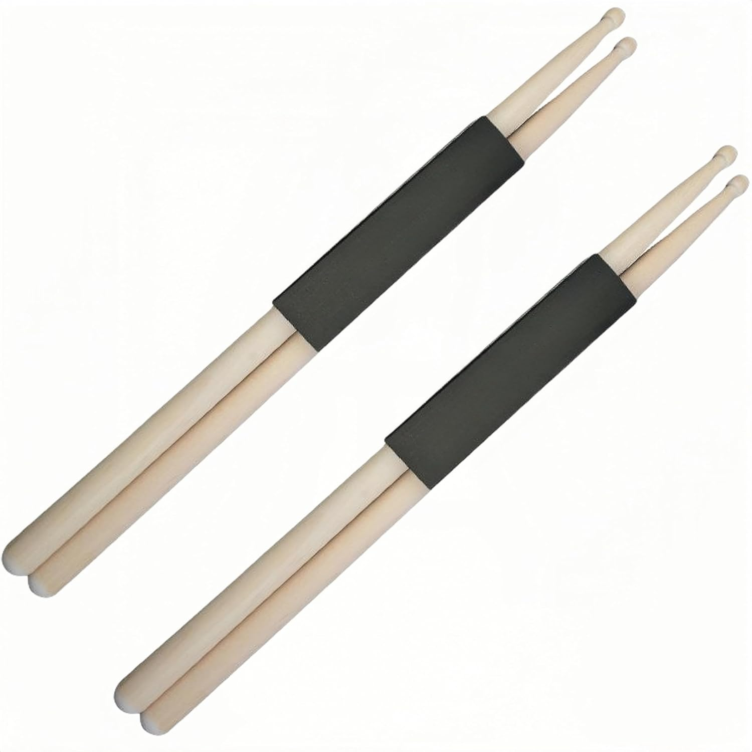 2 Pairs Drumsticks 5A, Classic Maple Wood Drum Sticks,Anti-Slip Durable Professional Musical Instrument Percussion Accessories,For Jazz Drum Exercise, Percussion Instrument Practice Drum Stick image number 2