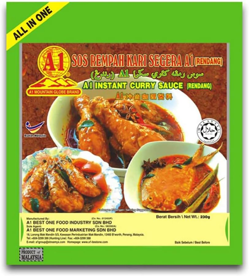 A1 Instant Rendang Curry Suace 230 G image number 2
