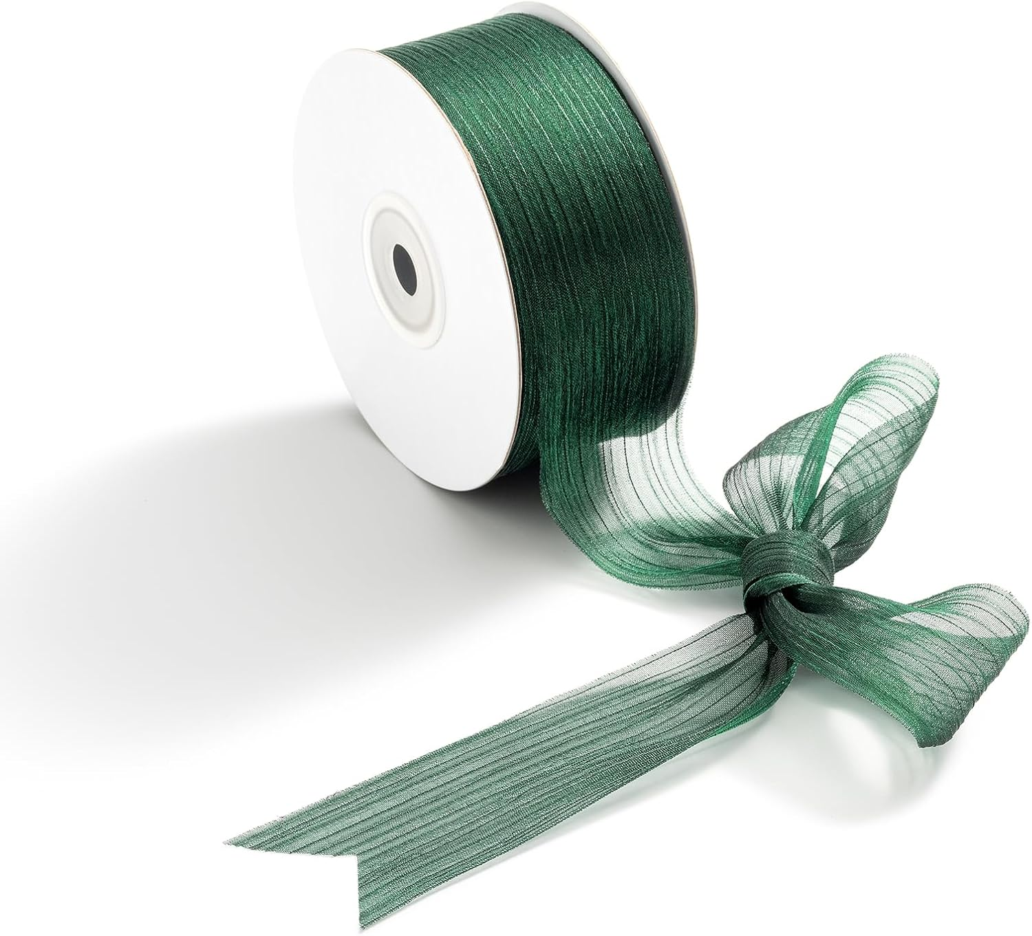 Gift Ribbon Chiffon Ribbon Wedding Ribbons for Gift Wrapping 1.5 Inch X 25 Yard Dark Green
