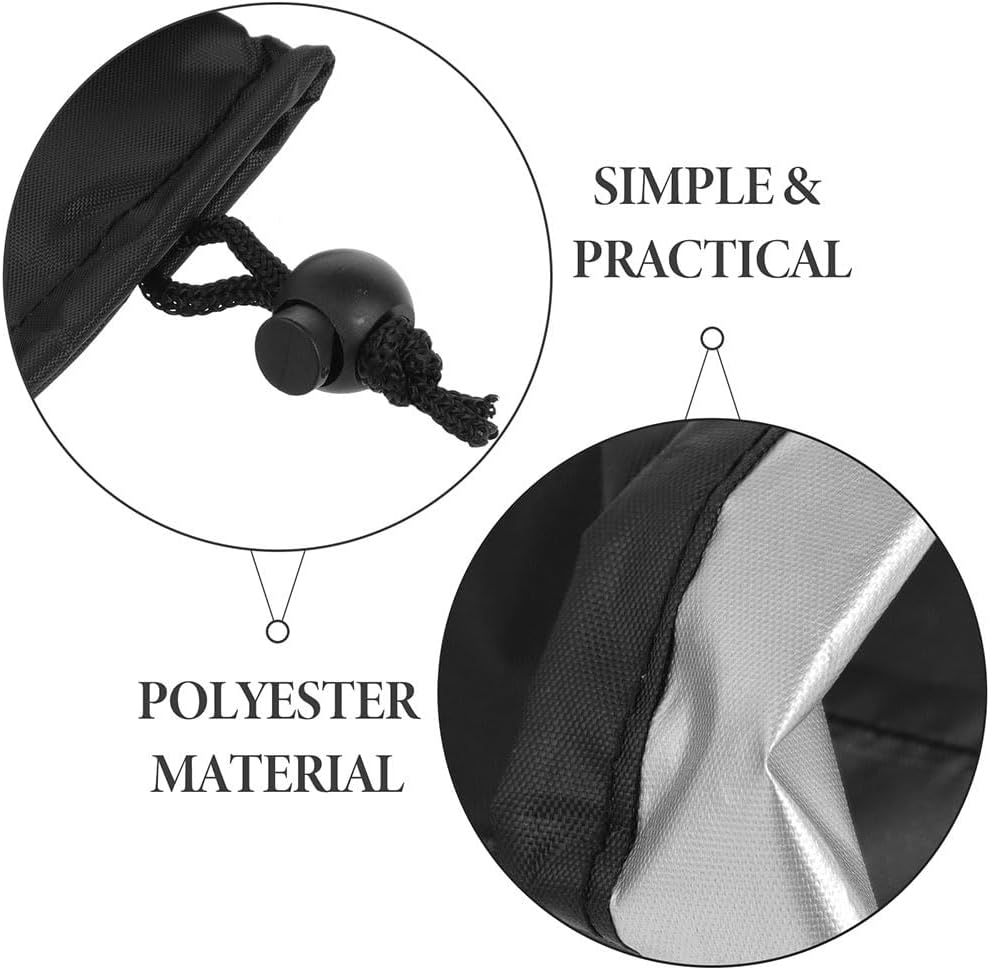 Car Wiper Covers - ULTECHNOVO 2 Pairs Car Wiper Dust Protectors, Black Polyester - 190T 67 * 10Cm