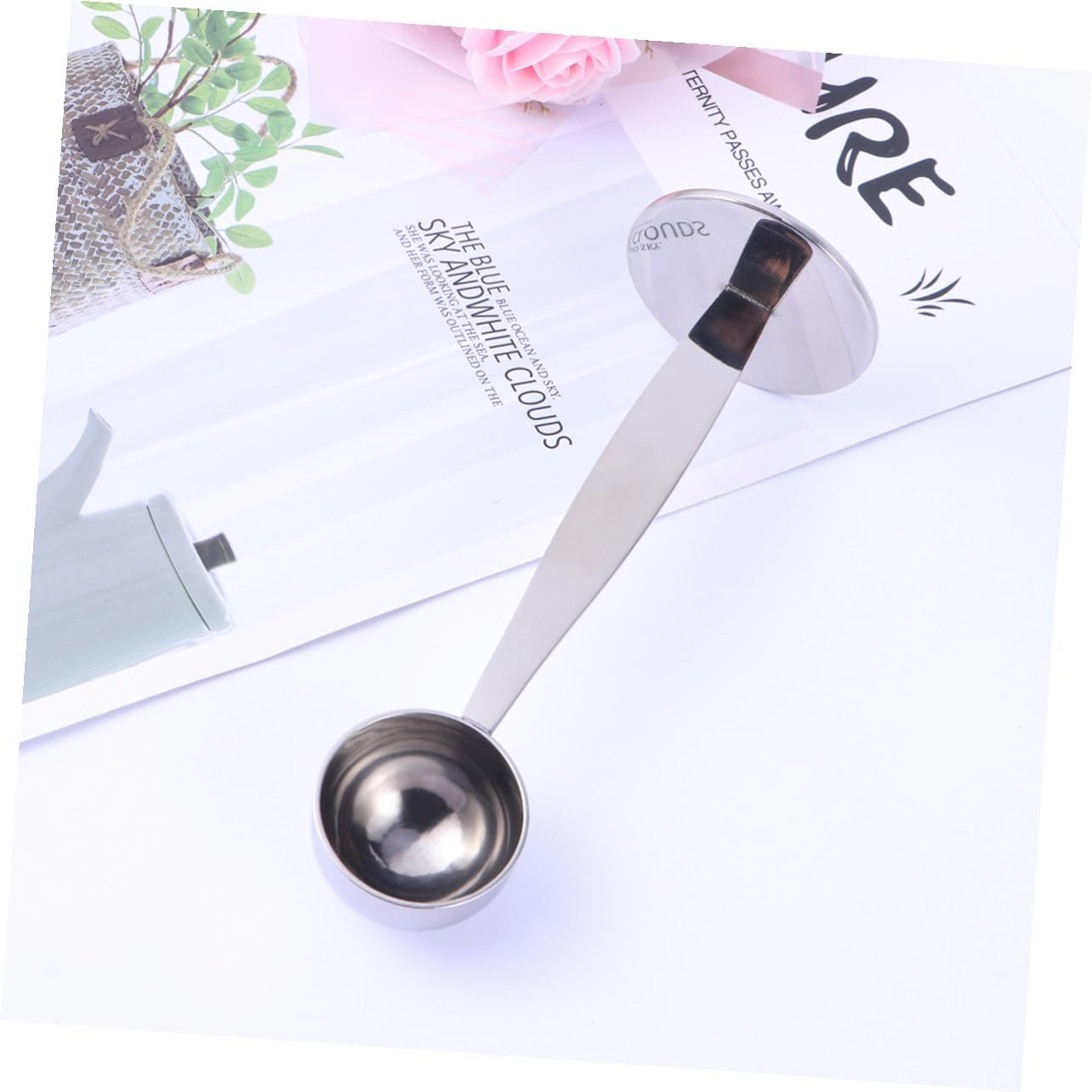 Gatuida Stainless Steel Espresso Tamper Spoon Coffee Measure Scoop Combo for Ground Coffee Tea Cocoa Protein Powder with Sturdy Base Easy to Clean Dishwasher Safe image number 2