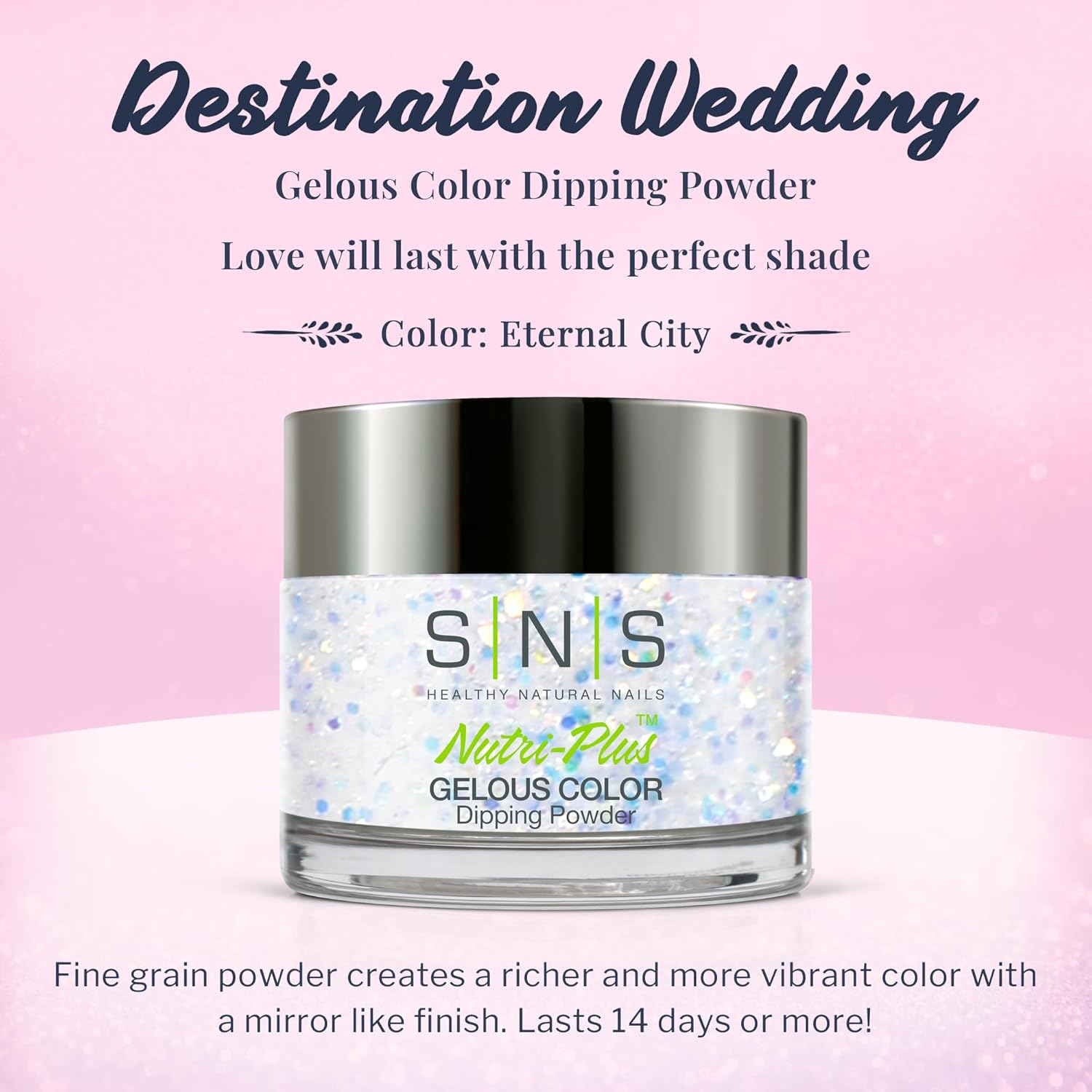 SNS Gelous DW08 Nail Dipping Powder, Eternal City, 43 G image number 4