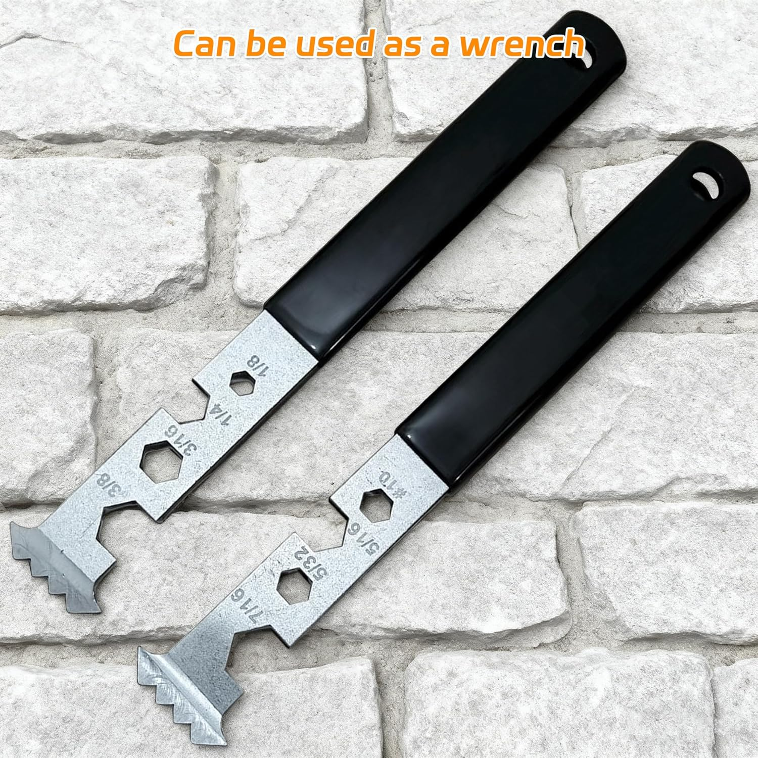 2Pcs Paving Brick Removal Tools, Sidewalk Brick & Stone Remover with Double Hooks, Ideal for Driveway, Patio, Yard, Deck, Lawn Tile Replacement image number 4