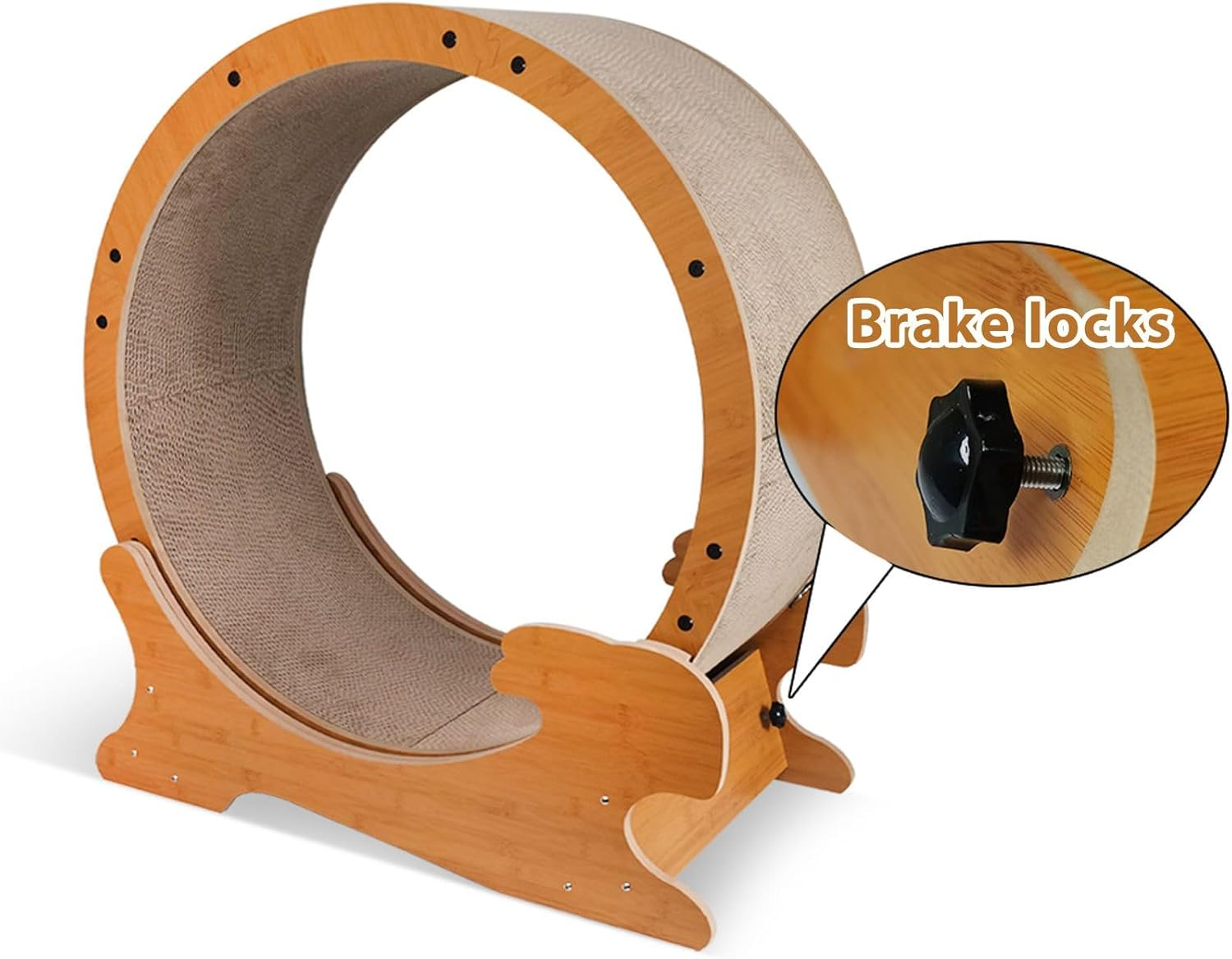 Pet Scene Cat Exercise Wheel Toy Running Exerciser Treadmill Scratching Furniture Scratcher Board Roller Indoor Kitten Play Gym Kitty Training Sports Equipment image number 5