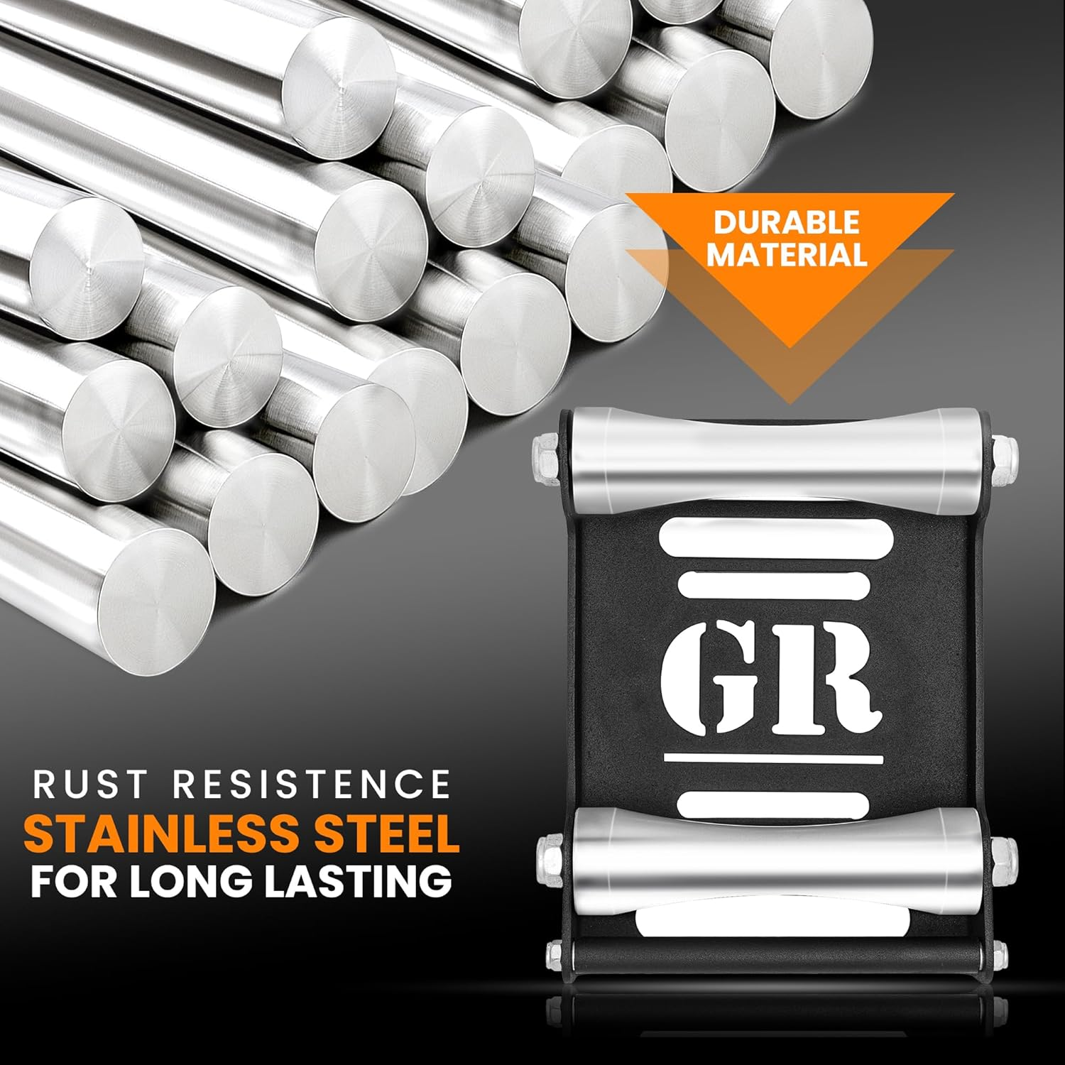 Grand Pitstop Motorcycle Wheel Cleaning Stand - Paddock Stand Replacement - Wheel Roller Stand for Tire Cleaning & Chain Lubrication - Groller (Large (Bikes < 600 Lb & Tire Width <240 Mm)) image number 4