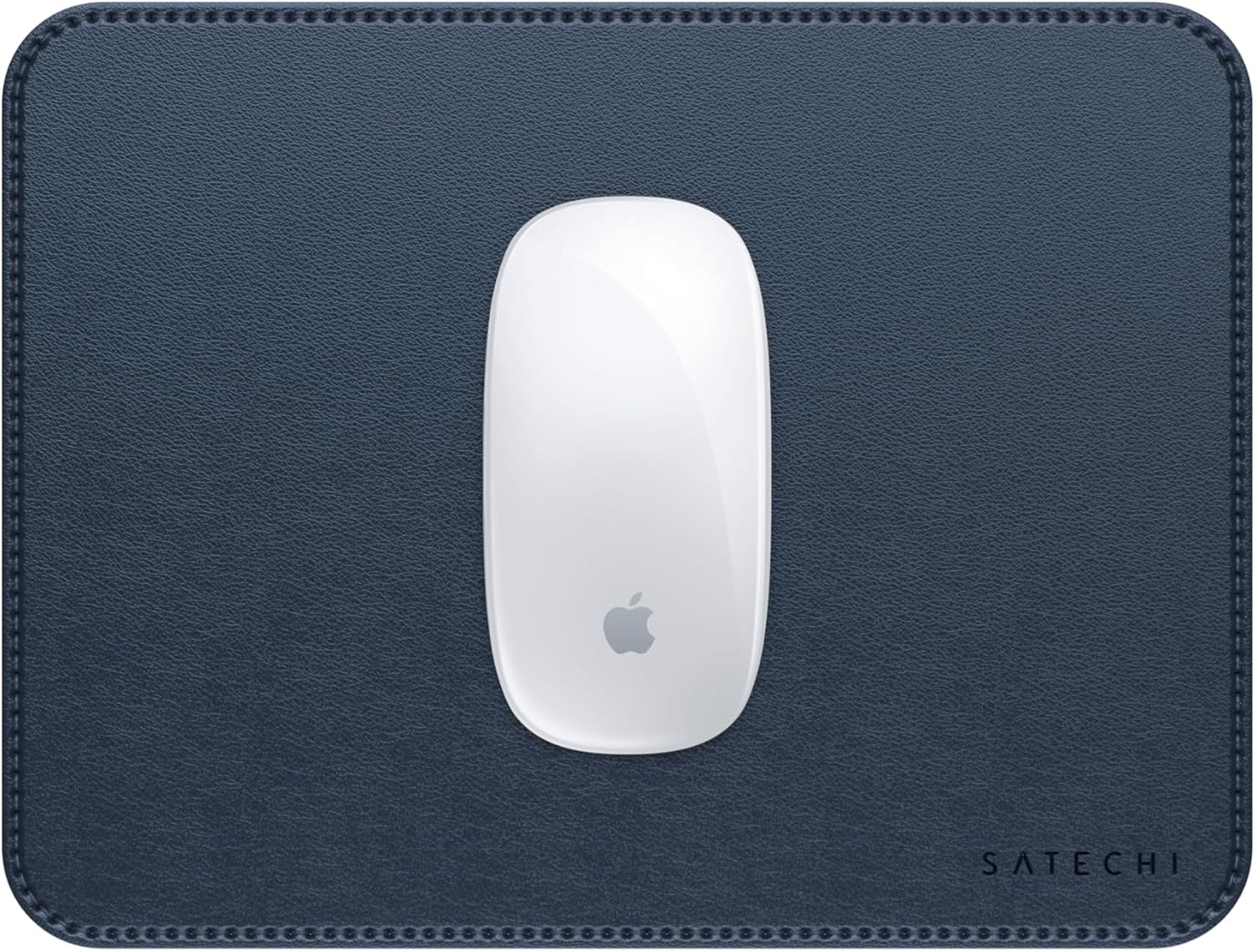 Satechi Vegan-Leather Mouse Pad - Ergonomic Mouse Pad, Reversible, Scratch and Water Resistant, Easy to Clean - Desk Mouse Pad for Office and Home, 24.9 Cm X 19.05 Cm X 0.36 Cm &ndash; Black