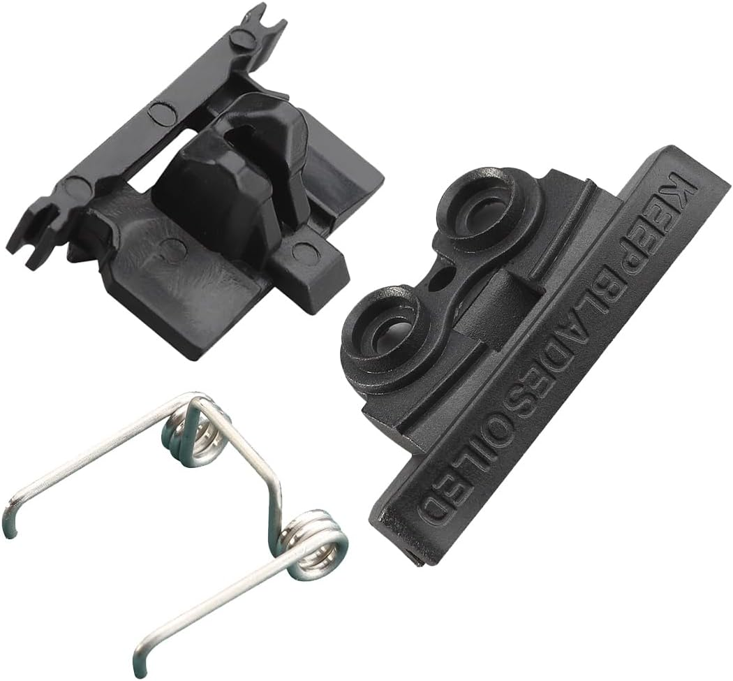 4 PCS DIY Hair Clippers Accessories Spring Tension & Cam Follower Swing Head Guide Block Plastic Tongue Fit Wahl Magic Clip 8148/8504/8591/1919 Repair Part (2+2 Black)