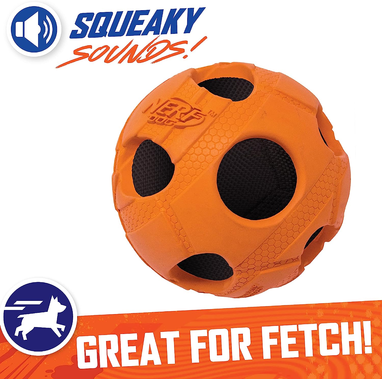 Nerf Products 3220 Bash Crunch Ball, Large, Orange, One-Size-For-Most image number 5