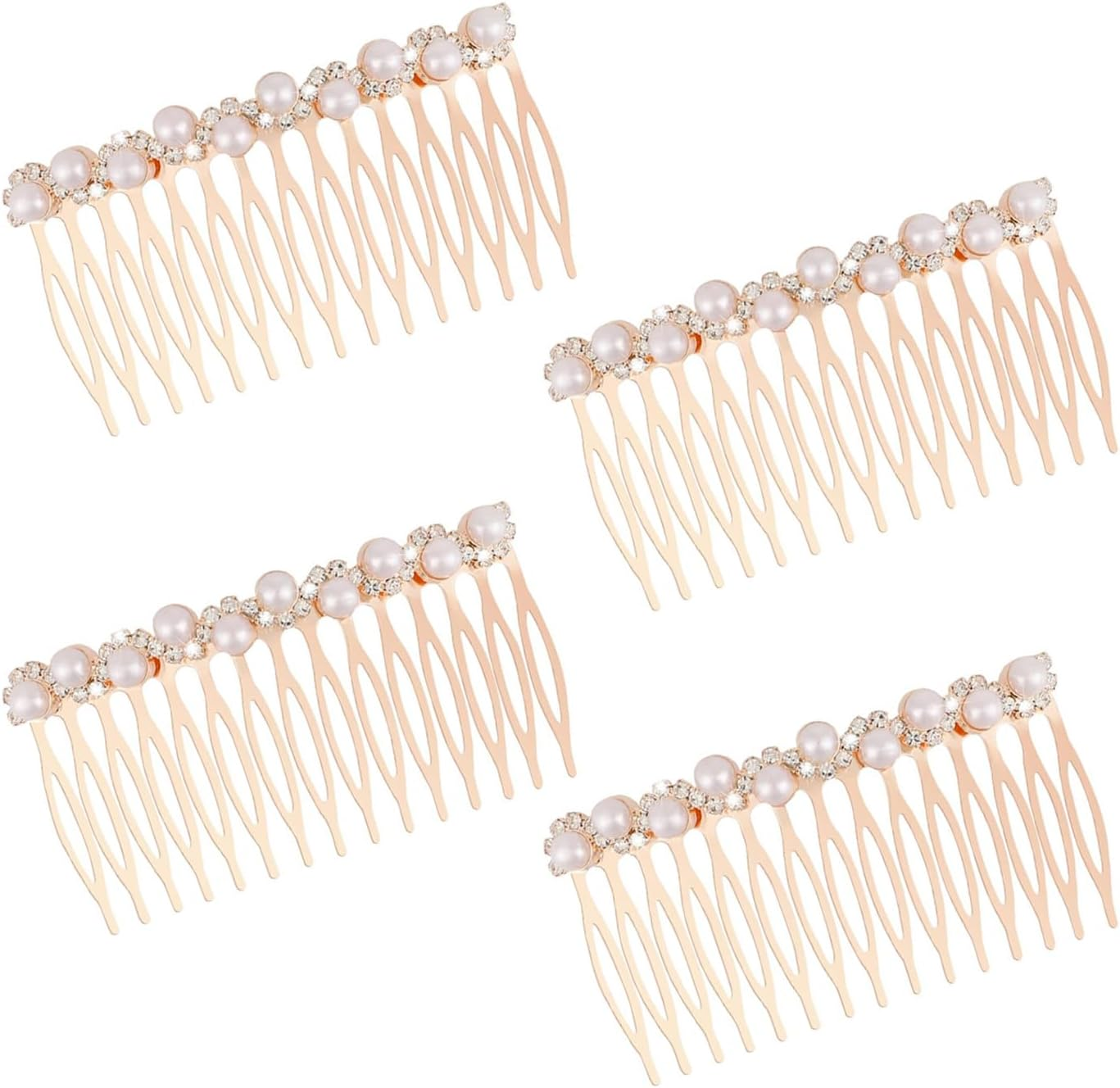 4 Pieces of Women'S Hair Accessories, Elee and Simple Hair Accessories, Rhinestone Pearl Hair Comb, Accessories for Hairstyle Decoration image number 5