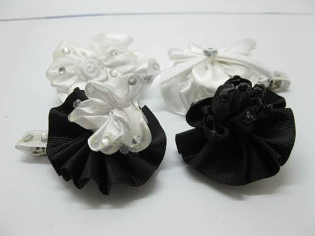 48X Flower on Top Hair Clips Barrettes Mixed Color image number 2