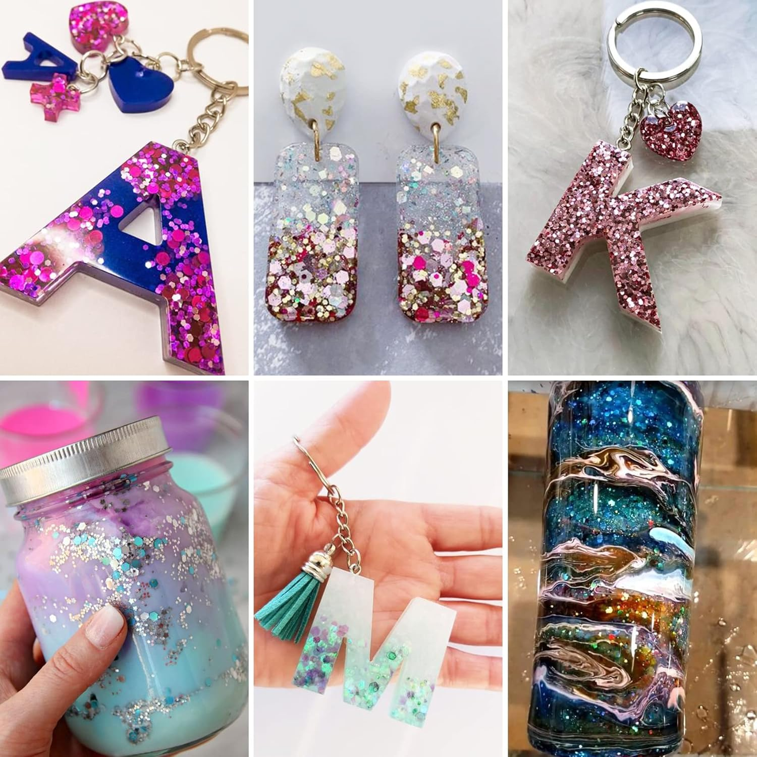 TORC 4 OZ Purple Holographic Glitter 4 Ounce Mix Chunky Glitter Bulk for Resin Craft Cosmetic Art Festival Decoration