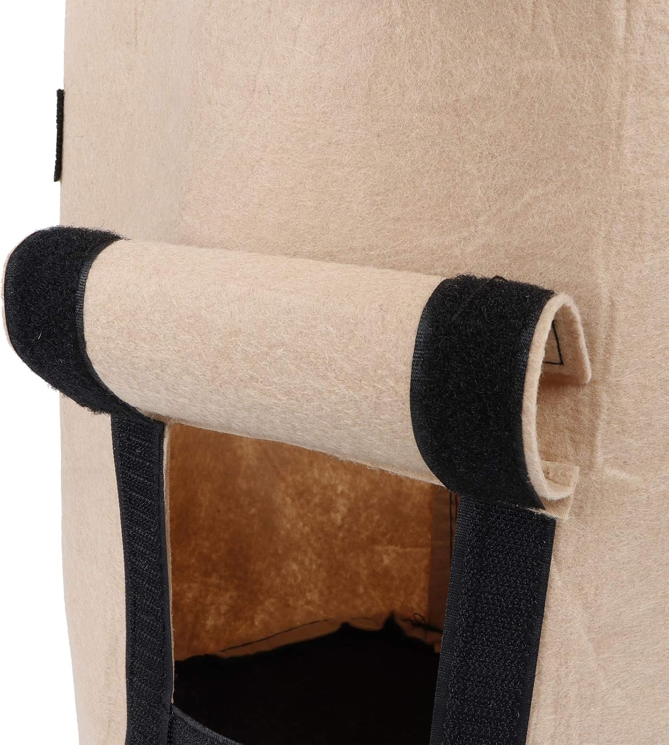 4Pcs Vegetable Grow Bags,Breathable Felt Plant Growing Fabric Pots, Indoor Outdoor Grow Containers Gardening Tool for Vegetables Flowers Plants Herbs Fruits Nursery