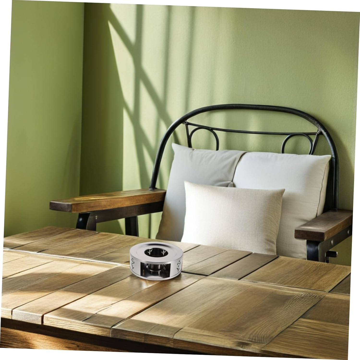 SECFOU Teapot Warmer: Tea Warmer Candle Holder Stainless Steel Tea Kettle Heater Universal Teapot Heater for Coffee Milk Espresso Water