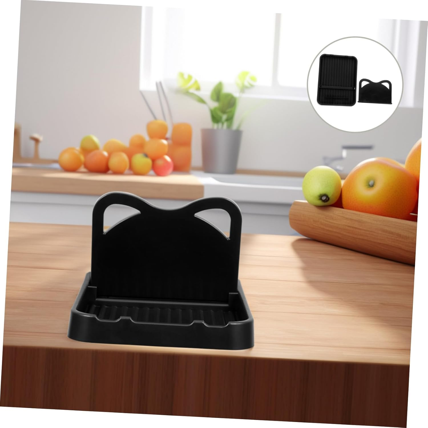 OFFSCH Foldable Pot Lid Holder Kitchen Counter Spoon Rest Storage Rack for Utensils and Lids image number 6