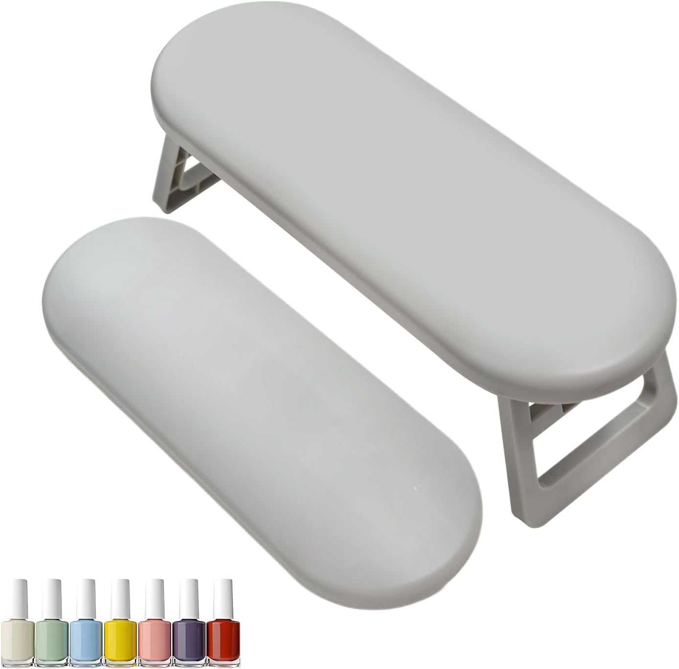 Bomefoi Arm Rest for Nails Foldable - Non-Slip Arm Cushion for Manicure | Ergonomic Adjustable Hand Rest for Work Station Manicure Pedicure Professionals Beginners Home Outdoors