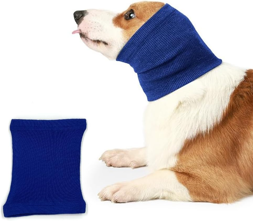 Dog Ear Wrap, Quiet Dog Fireworks Muffs, Ears Covers Hood for Noise Bath,The Grooming and Force Drying Pet Ears Protector and Warmer