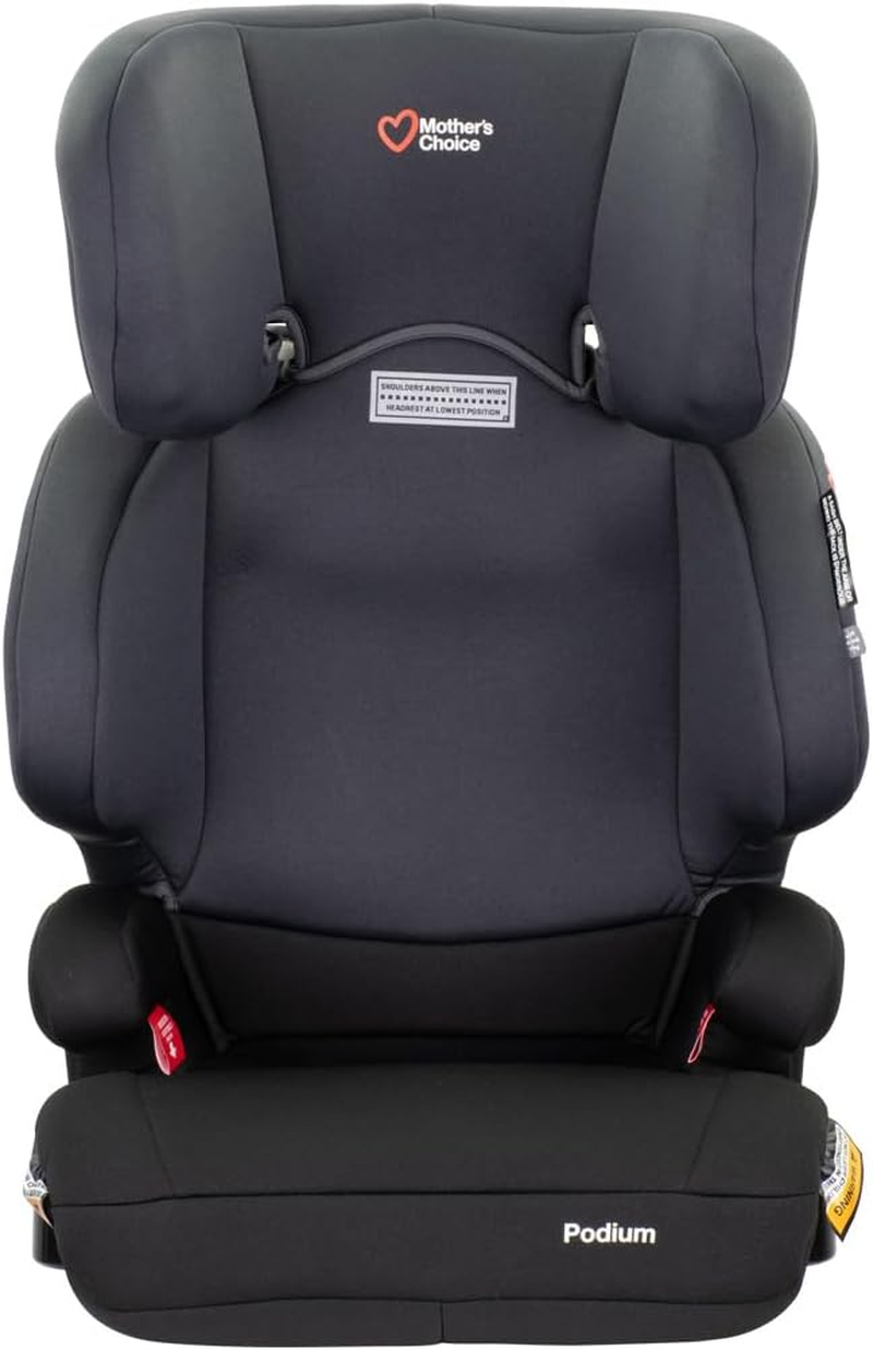 Mother'S Choice Podium Booster Seat &ndash; Forward Facing Car Seat for Kids Aged 4&ndash;8 Years, Adjustable Headrest, Dual Cup Holders, Machine Washable Fabric image number 5