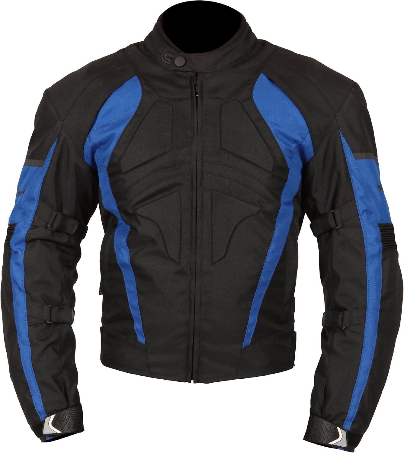 Milano Sport Gamma Motorcycle Jacket with White Accent (Black, Large)