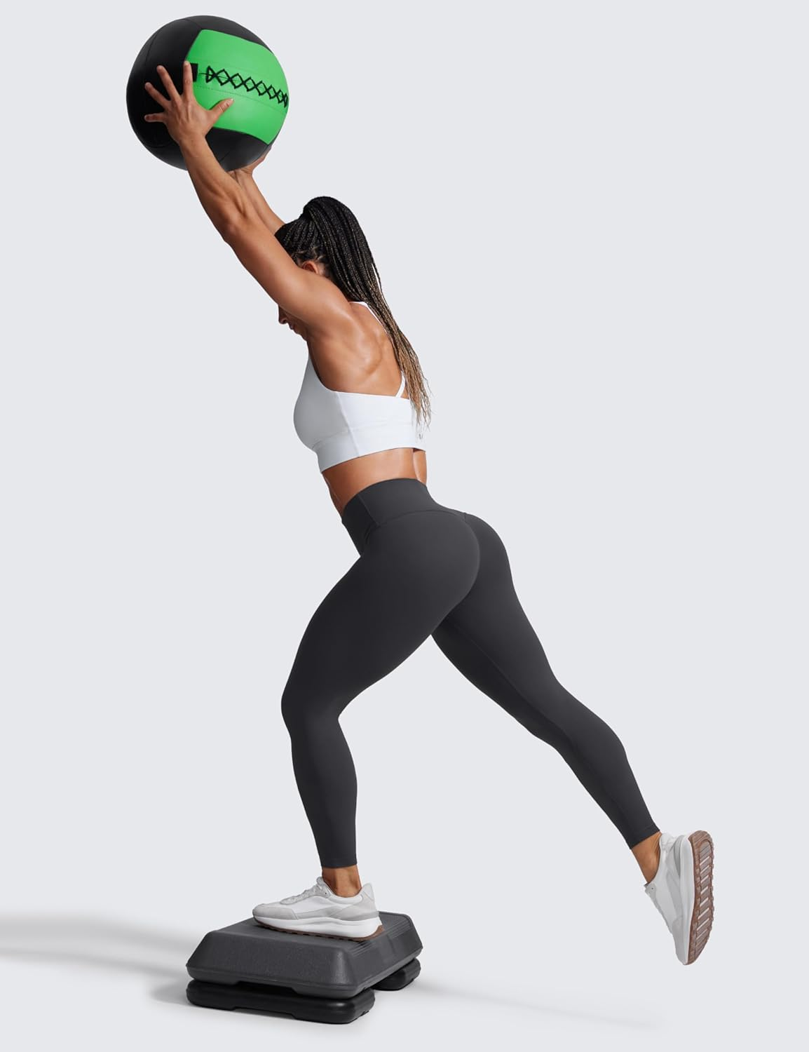 CRZ YOGA Secretsculpt Womens Butterlift Scrunch Butt Workout Leggings 25" - No Front Seam High Waisted Yoga Pants Booty image number 6