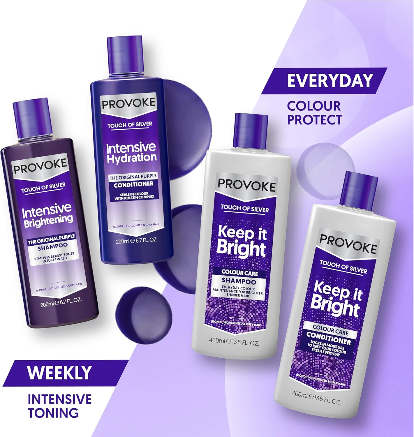 PRO:VOKE KEEP IT BRIGHT SHAMPOO 400ML image number 5