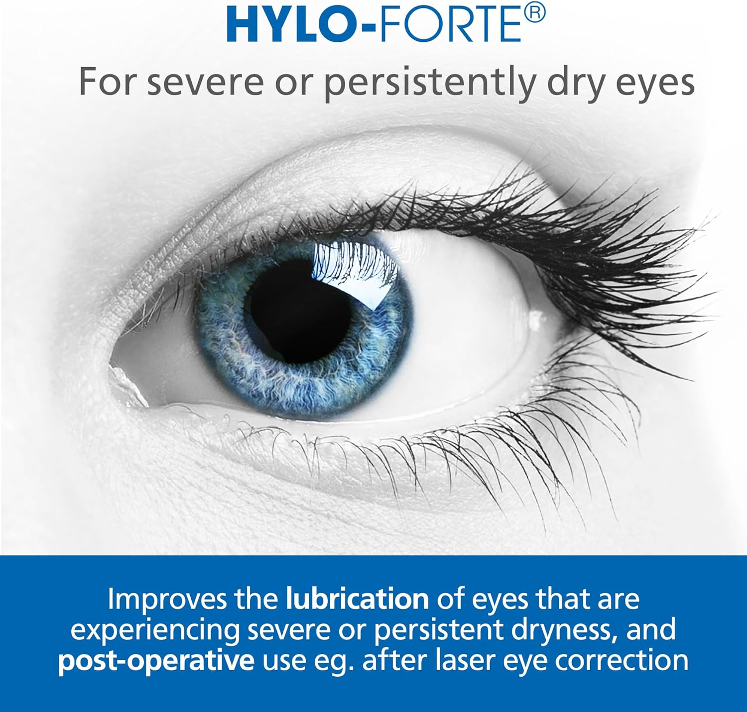 Hylo-Forte Eye Drops - Thick Dry Eye Drops for Severe Dry Eye Treatment. Suitable Post Operative and Contact Lenses Use. Long Lasting Preservative Free image number 5