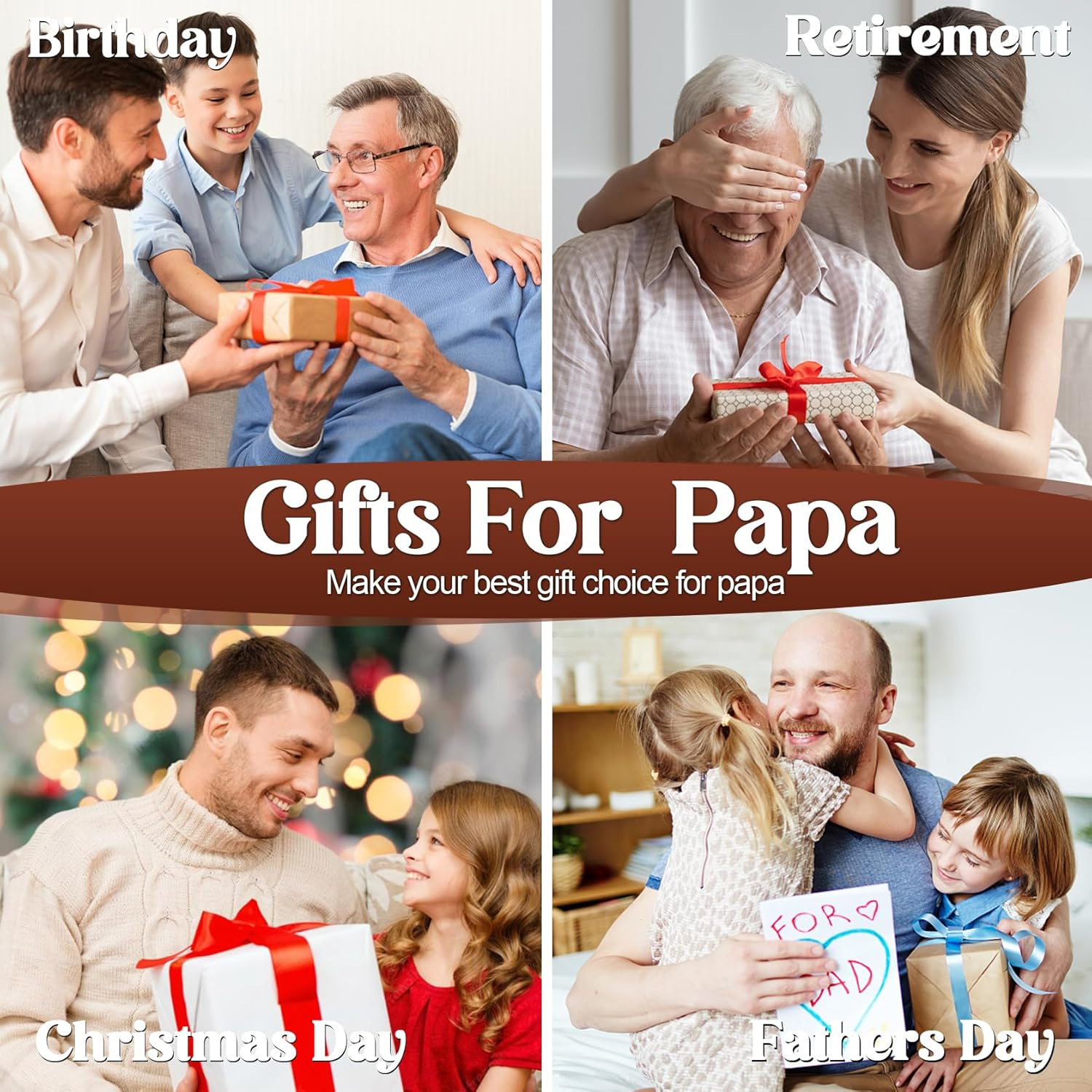 Papa Gifts, Fathers Day Papa Gifts, Wood Phone Docking Station, Fathers Day Birthday Gift from Grandchildren, Christmas Stocking Stuffers, Phone Stand image number 1