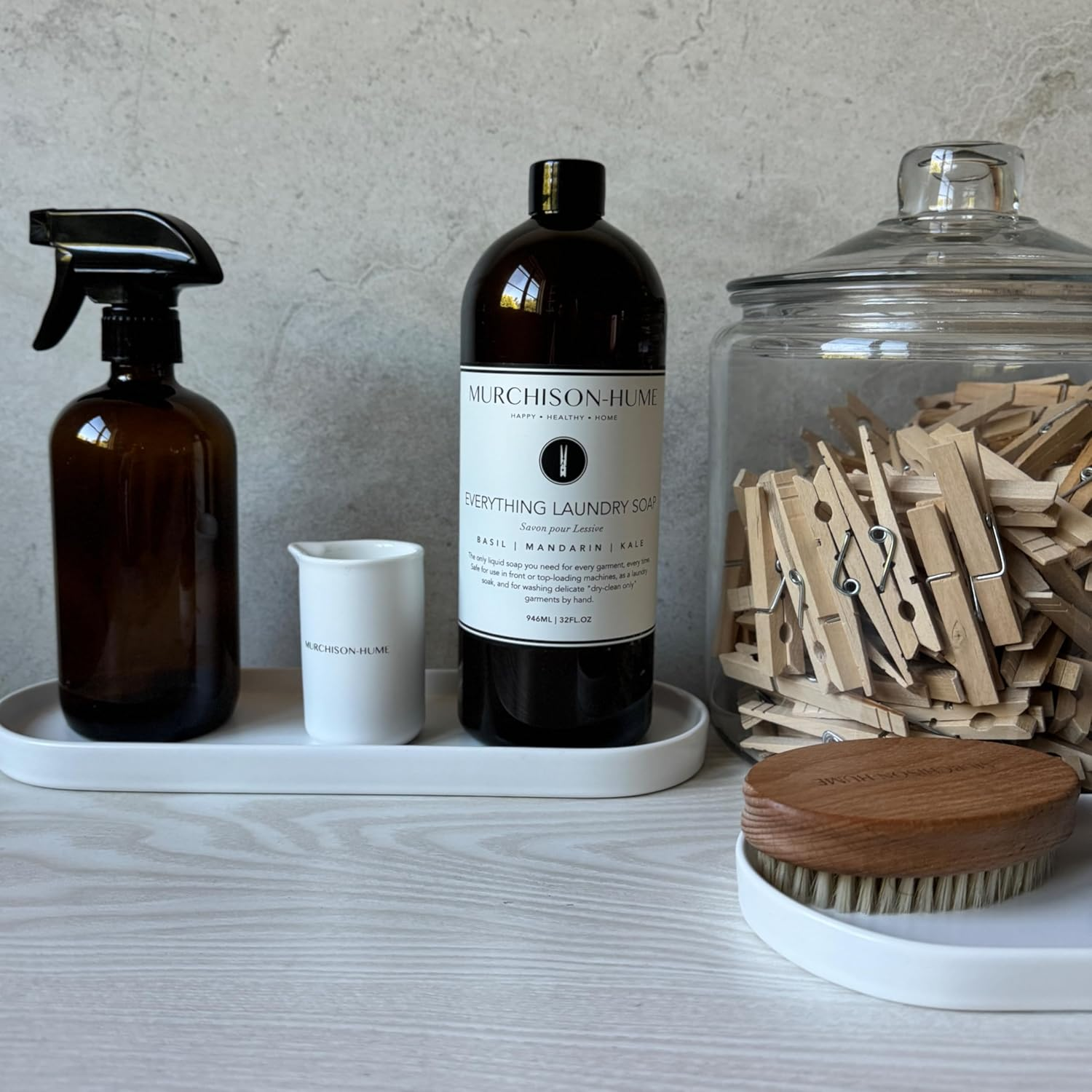 Murchison-Hume Everything Laundry Detergent, Natural & Eco-Friendly, Plant-Based Formula for Gentle Cleaning, 946Ml (Basil Mandarin Kale) image number 4