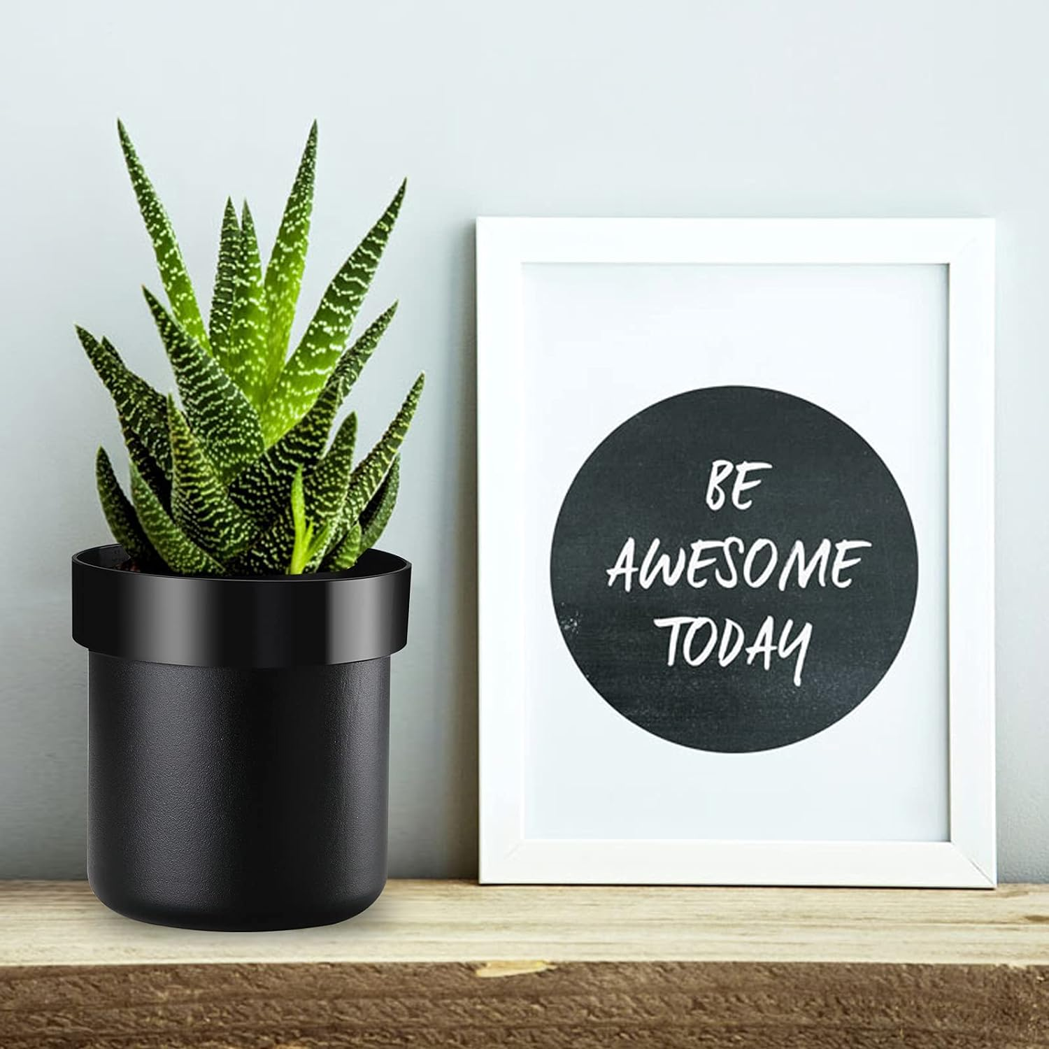 Flower Pot Diversion Safe with Key Lock, Secret Hidden Safe Lock Box, Perfect for Hiding the Valuables inside Flower Pot&rsquo;S False Bottom, Plants Not Include,Black image number 2