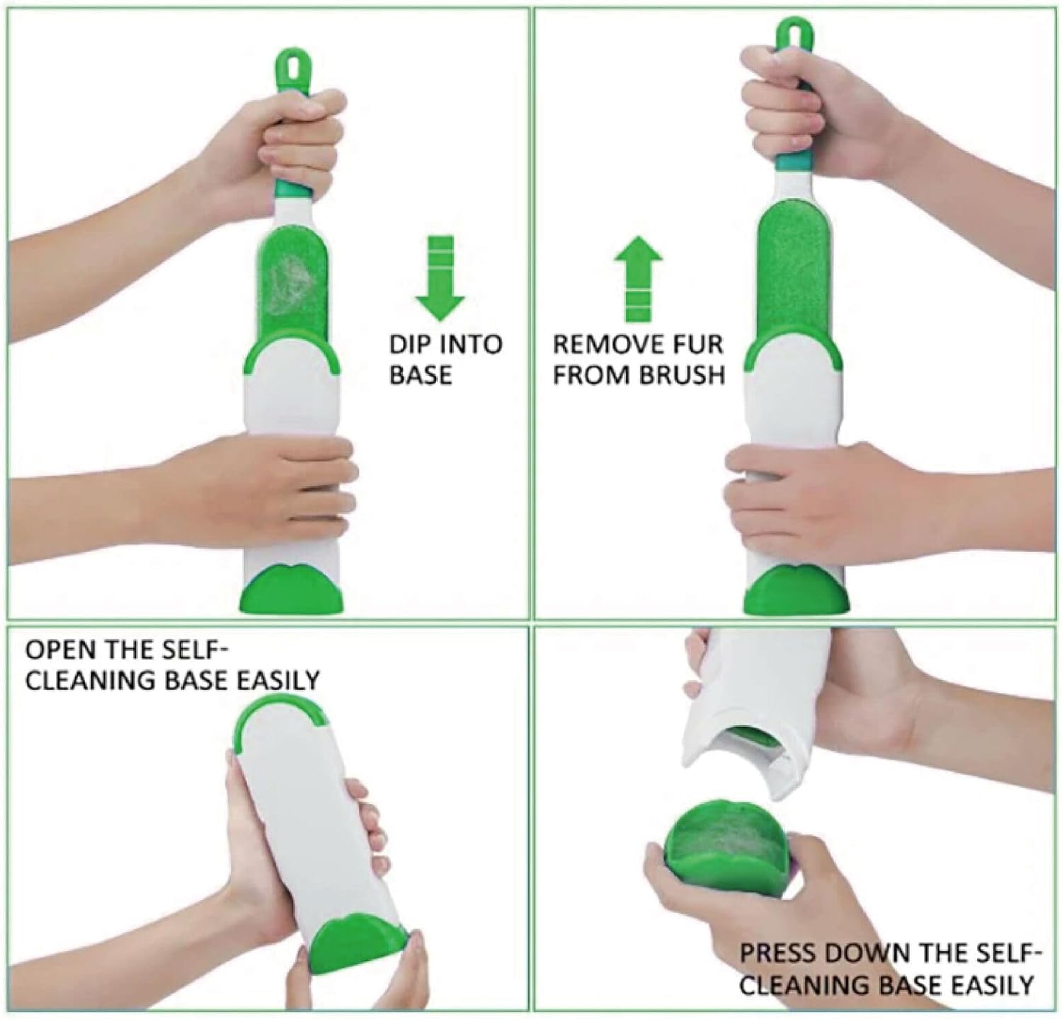 Leona Co Fuzzy Fur Lifter: Self-Cleaning Pet Fur & Lint Remover image number 4