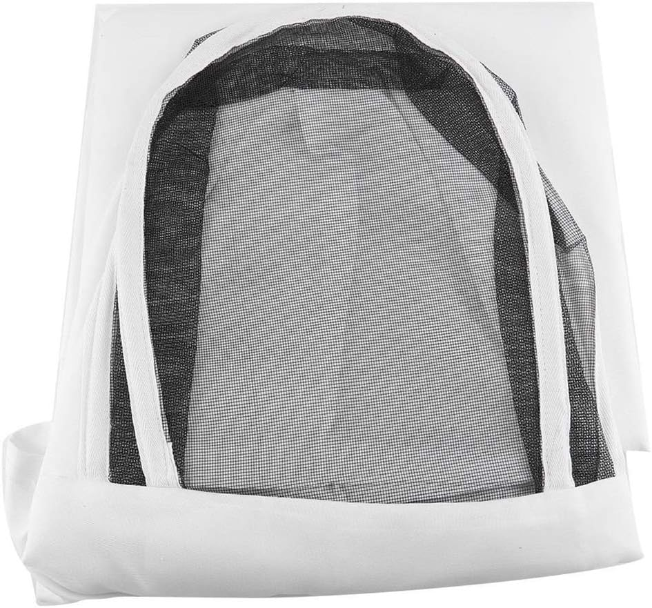 Oshhni Beekeeper Suit Bee Keeping Hooded Beekeeping Suit Jacket White, White, L image number 1