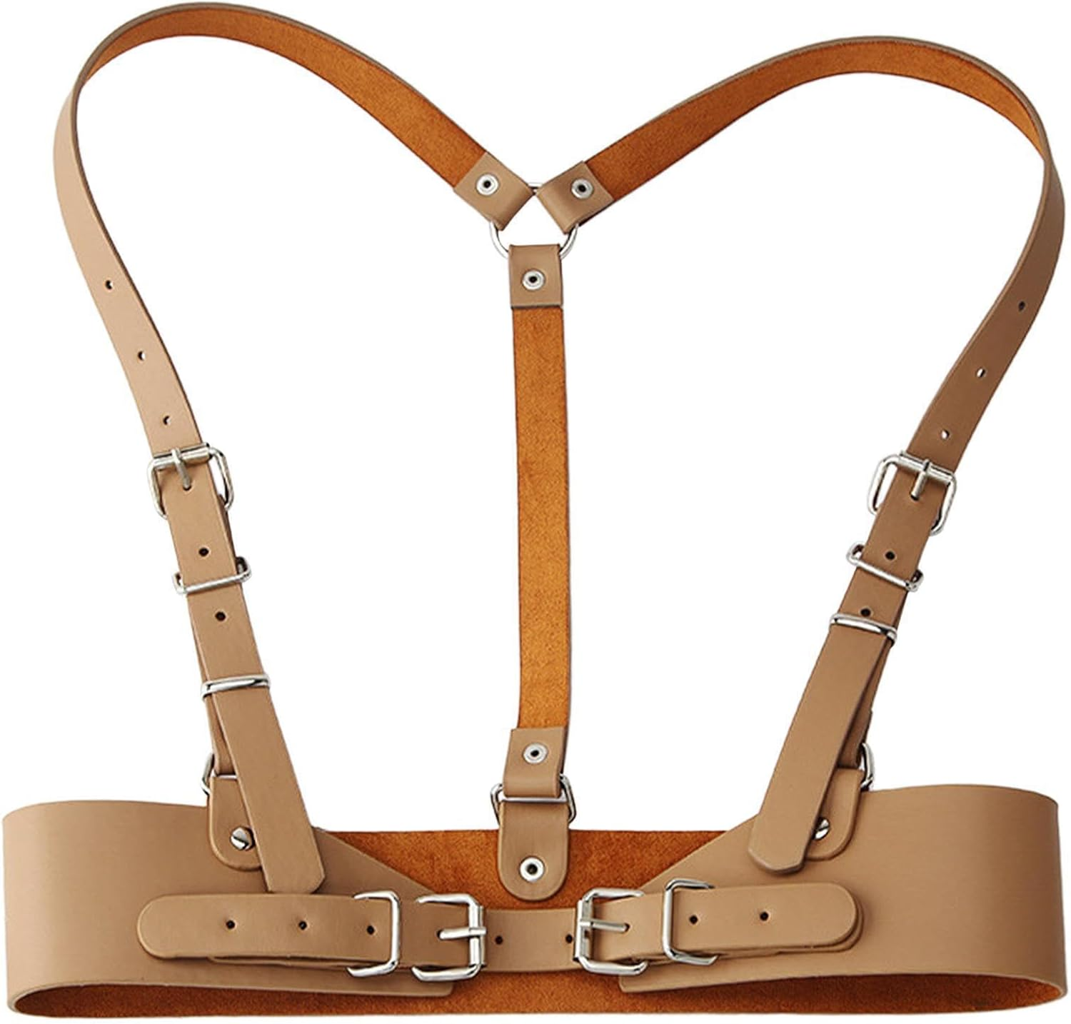 Stylish Underbust Corset PU Leather Womens Waist Belt for Steampunk Fashion