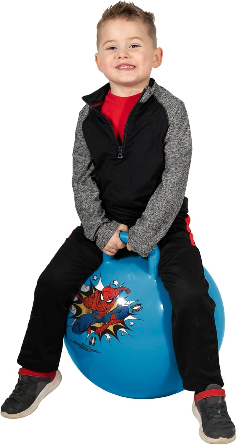 Hedstrom Marvel Spiderman 15 Inch Hopper Ball, Jumping Ball for Kids Blue, 55-97065