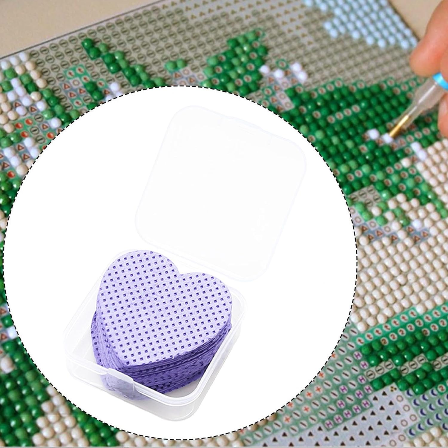 OIIBWQ 50Pcs Disposable Nail Polish Remover Pads Nail Wiping Tool Lint Free for Eyelashes Lips Cleaning Patches, Purple - Purple image number 4