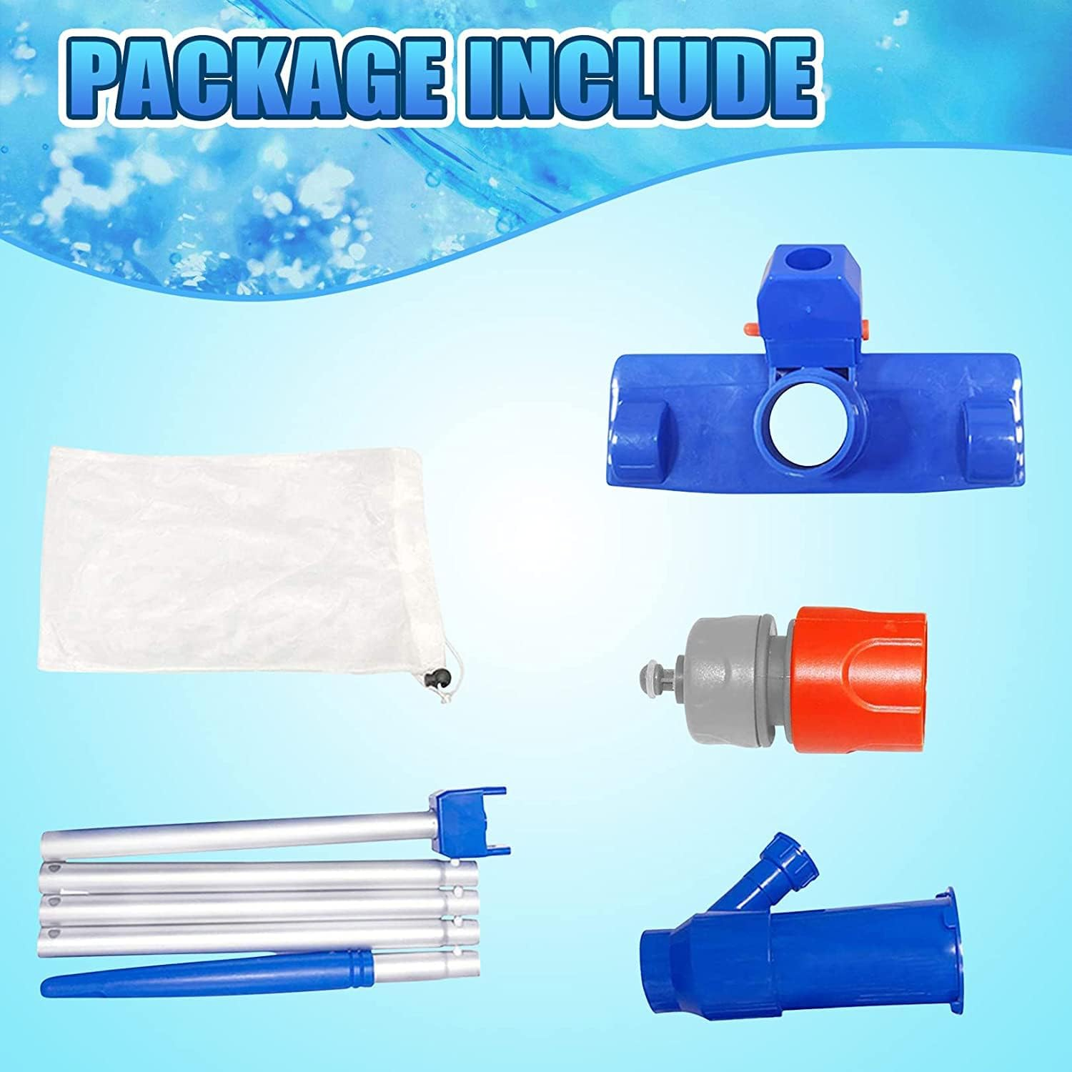 Qiugosun Hot Tub Vacuum Cleaner,Portable Mini Swimming Pool Pond Spa Jet Vacuum Cleaning,Mini Jet Vac Vacuum Cleaner for Pool Spa Fountain Hot Tub(No Garden Hose Included) (LSK0004Y06J01) image number 5