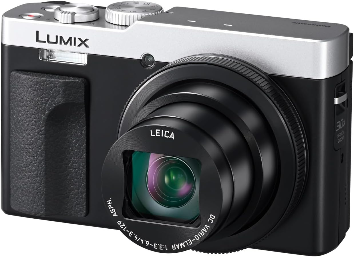 Panasonic 4K Compact Travel Camera with Leica DC 30X Zoom Lens, 20.3 MP MOS Sensor, USB C Charger, Silver (DC-TZ99GN-S) image number 3